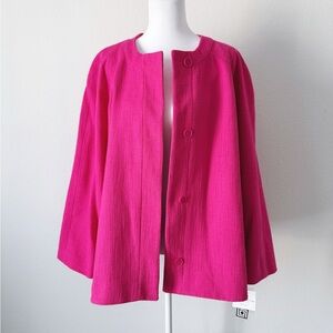 Vintage Style Hot Pink Tweed Jacket